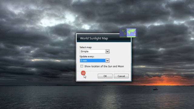 Sunlight World Map Gadget for Windows 7 смотреть онлайн