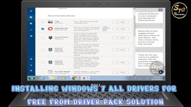 INSTALLING WINDOWS 7 ALL DRIVERS FOR FREE FROM DRIVER PACK SOLUTION смотреть онлайн