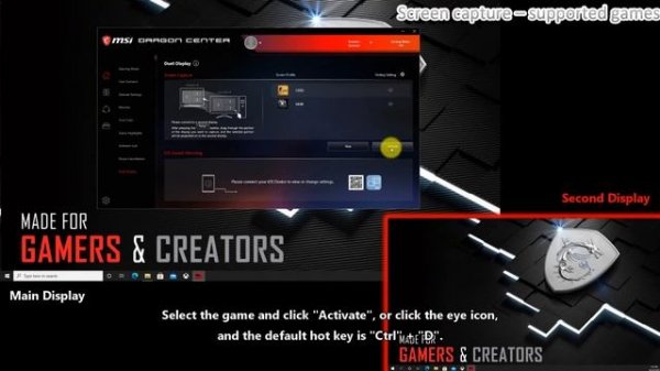 MSI® HOW-TO use MSI Dragon Center & Creator Center (UWP) - Duet Display