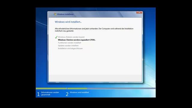 Windows 7 Installation смотреть онлайн