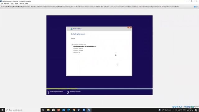 Installing Windows 10 on Virtual Box. смотреть онлайн