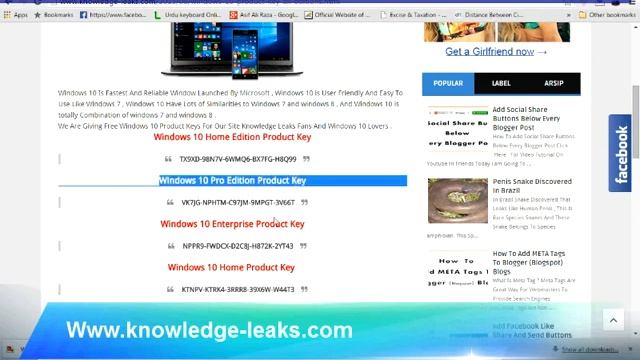 Windows 10 Free Working Product Keys смотреть онлайн