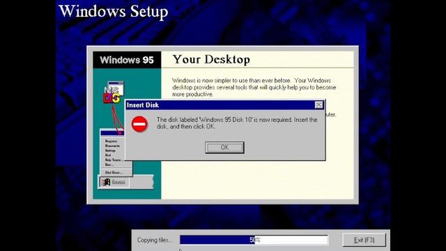 Installing Windows 95 build 310 смотреть онлайн