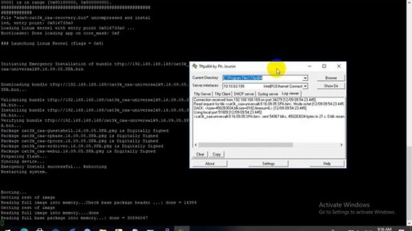 How to Recovery IOS Cisco 3650 Switch with tftpd32 server