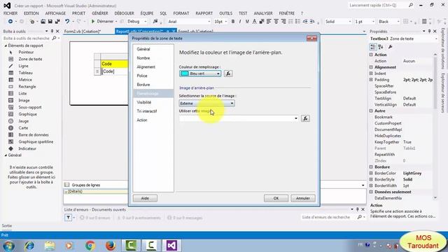 Visual studio 2012: Création d'un rapport à partir d'une base de données . смотреть онлайн