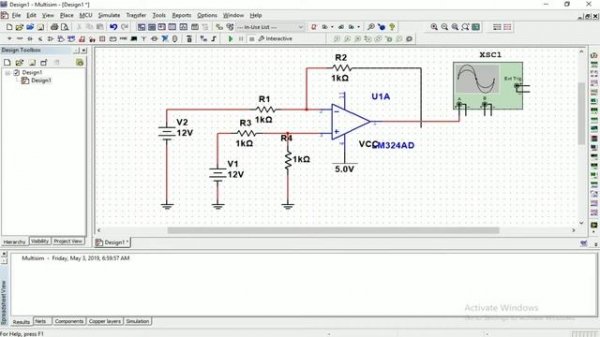 Operational Amplifier |Multisim Simulation |Tech Support