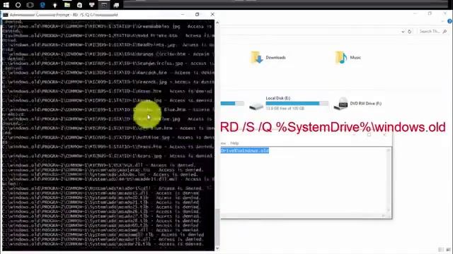 How to remove the Windows old folder after upgrade in win 10Xóa folder Windows old смотреть онлайн