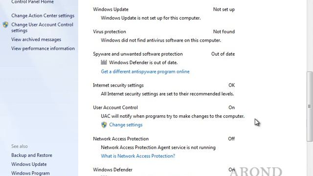 Using Windows 7 - Check Action Center for Security Problems смотреть онлайн
