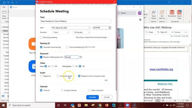 Zoom: Schedule a Meeting (Windows 10 Software) смотреть онлайн