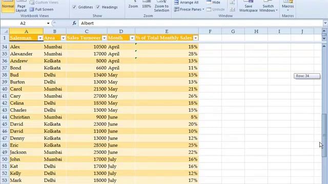 Split Command at Windows Group in View Tab Excel Video Tutorials in Hindi - LSOIT.COM смотреть онлайн