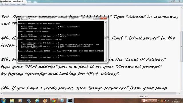 How to PortForward a SA:MP[0.3x] server for free смотреть онлайн