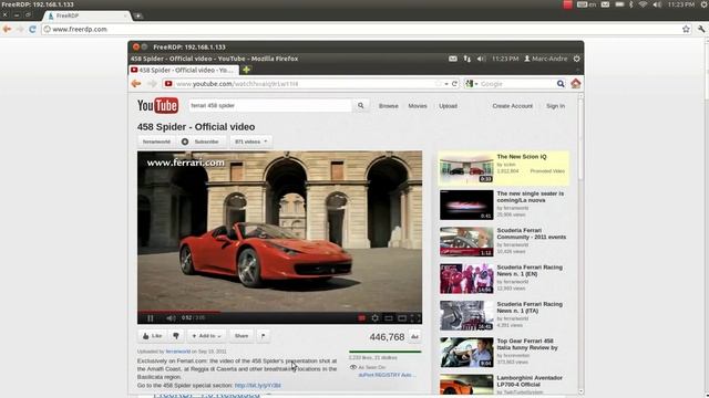 FreeRDP X11 Server Demo смотреть онлайн