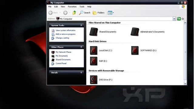 windows theme red and black смотреть онлайн