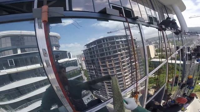 window cleaning, industrial alpinism смотреть онлайн