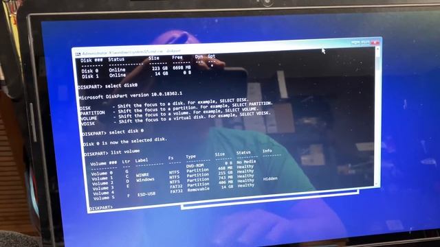 Blow away a drive with diskpart in windows installer смотреть онлайн