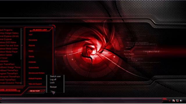 HUD Red ThemePack win7 смотреть онлайн