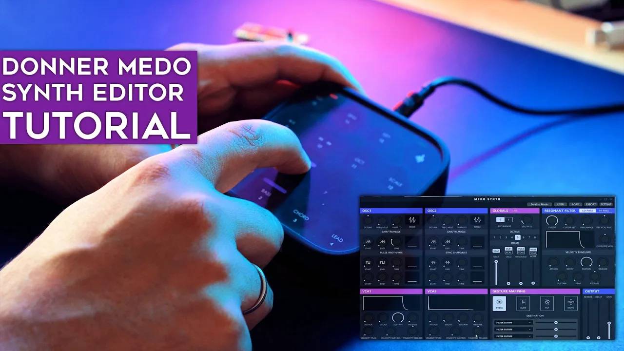 Donner Medo: Synth Editor Walkthrough