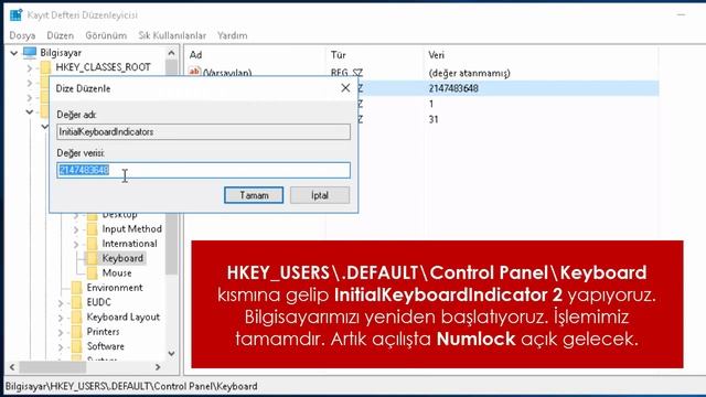 Windows 10 Açılışta Numlock Sorunu смотреть онлайн