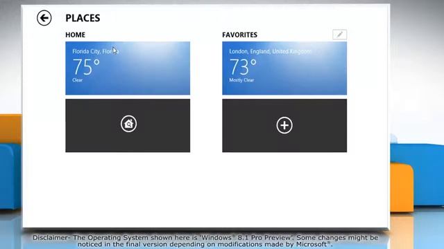 How to set location in the Windows® 8.1 Pro Preview Weather app смотреть онлайн