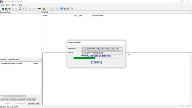 RAM Dump using FTK Imager смотреть онлайн