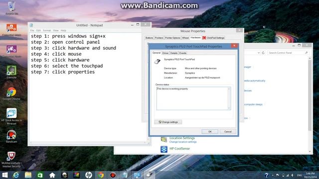 Windows 8 Touchpad/Clickpad Not Working Fix