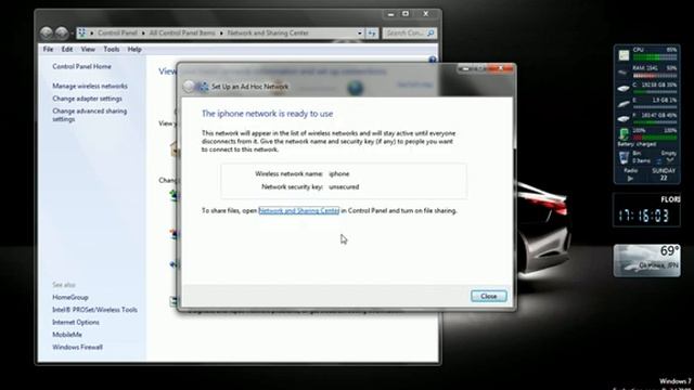 AD HOC NETWORK WITH INTERNET SHARING смотреть онлайн