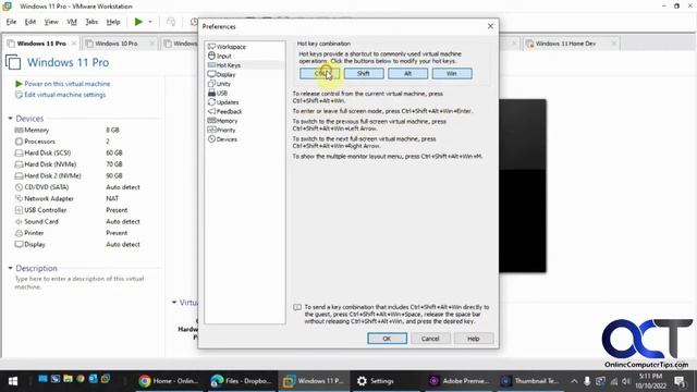 How to Change the VMware Workstation Hotkey Settings смотреть онлайн