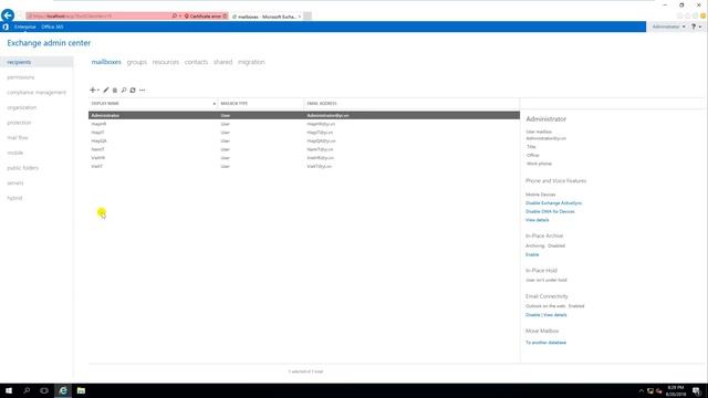 Customize the quota settings for mailbox database in Exchange 2019 смотреть онлайн