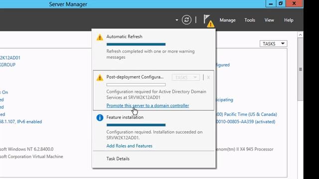 Instalação do Active Directory no Windows Server 2012 смотреть онлайн
