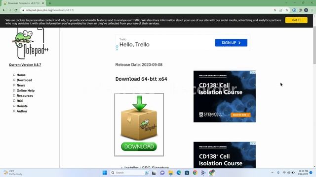 Installation of Notepad++ in Windows11 64 bit Operating System & its features [Sept 2023]. смотреть онлайн