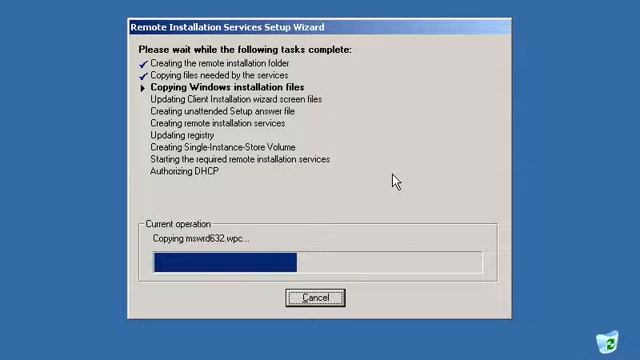 RIS installation windows server 2003 смотреть онлайн