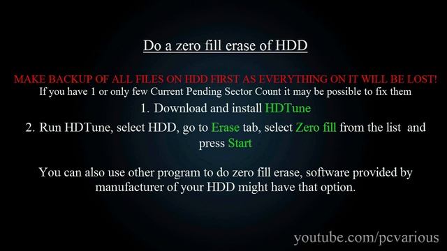 How To Fix Current Pending Sector Count