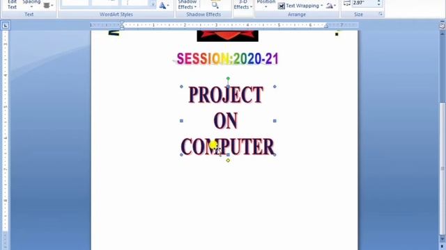 How to make a simple front page in M.S. Word? смотреть онлайн