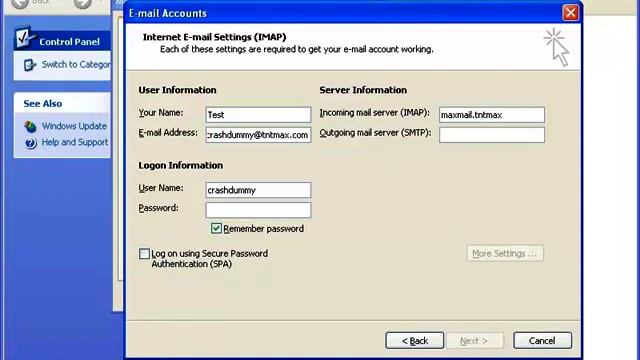 Configuring Outlook 2003 to receive IMAP e-mail in Windows XP смотреть онлайн