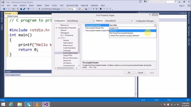 How to run C program in Microsoft Visual Studio 2013 смотреть онлайн