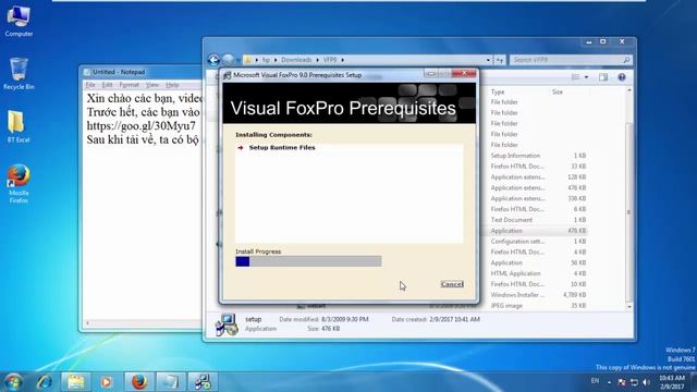 How to install visual foxpro 9 - Hướng dẫn cài đặt Visual Foxpro смотреть онлайн