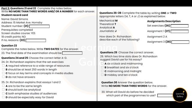 IELTS Listening Test 109 - Practice IELTS Listening Test | Learning Gallery by Astha Gill смотреть онлайн