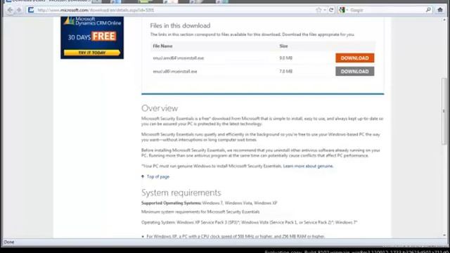 Install Microsoft Security Essentials on Windows 8 Developer Preview смотреть онлайн