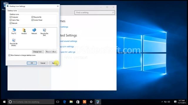 Windows 10 desktop icon | How to show and get back icon on windows 10 смотреть онлайн