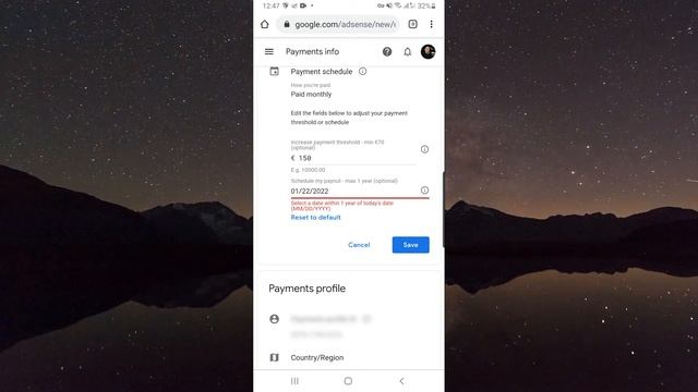How to change Adsense for YouTube payment Threshold (on mobile version) смотреть онлайн