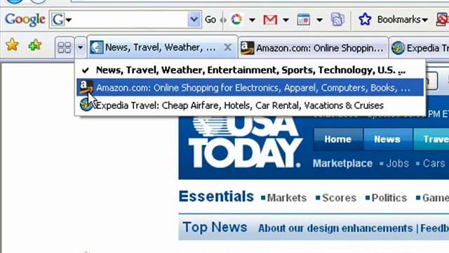Using Tabs in Internet Explorer 7 смотреть онлайн