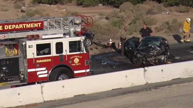 Head On Traffic Collision | VICTORVILLE, CA смотреть онлайн