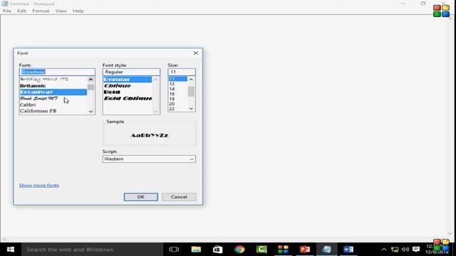 How to Change Fonts & Font Size in Notepad on Windows 10 смотреть онлайн