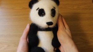 МК панда спицами. Мастер-класс игрушка спицами. Baby Panda knitting pattern