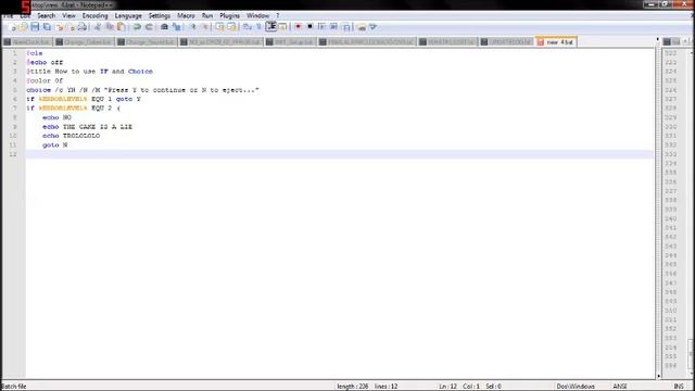 How to use choice, and if in a Windows Batch File смотреть онлайн