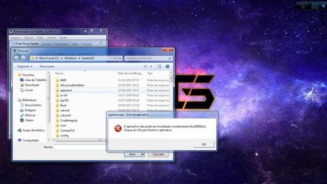 Resolvendo o erro: explorer.exe-Erro de aplicativo (0xc0000022) | FUNCIONANDO смотреть онлайн