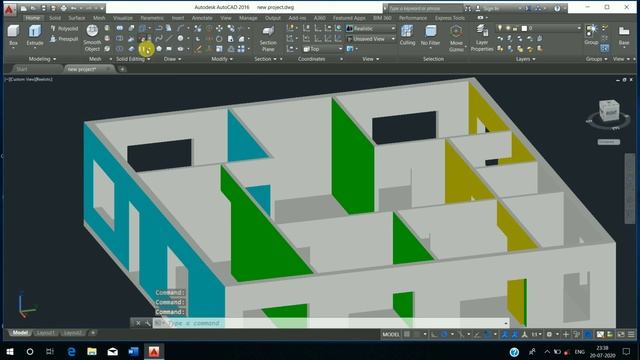 #2 | AutoCAD House Design (3D) Add Wall color смотреть онлайн
