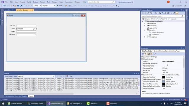 Bạn đang học kém lập trình windows form c# ??? - dateTimePicker - Phần 4 - Trần Thiện Nhân - ICTU смотреть онлайн