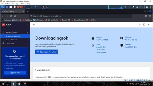 Cara Install Ngrok Di Kali Linux 2022.3 смотреть онлайн