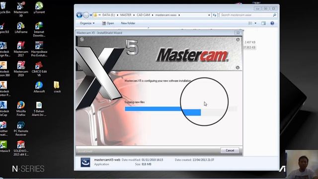instal mastercam x5 смотреть онлайн
